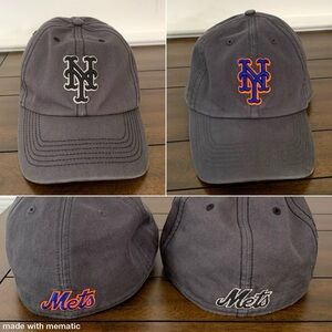 New York Mets 47 Brand Hats MLB ‘47 Baseball Caps (size XL) charcoal gray 🚨NWOT